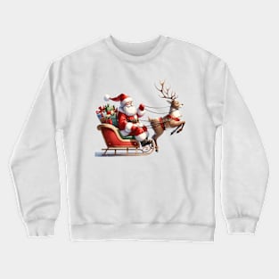 Santa Delivering Gifts Crewneck Sweatshirt